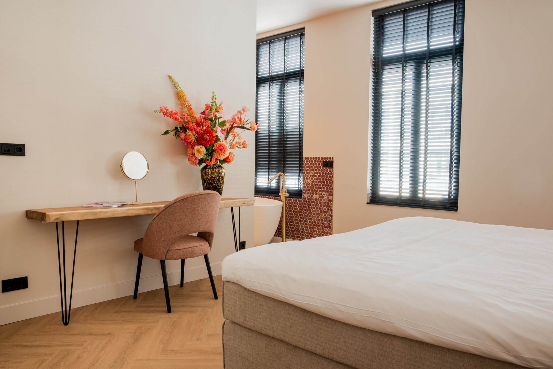 Impressie van de kamers van Boutique Hotel van Ham in Breda